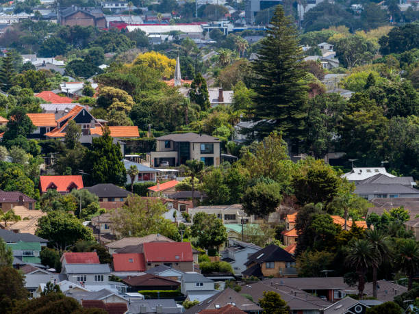 istock Auckland city detailed distant view 1471042583