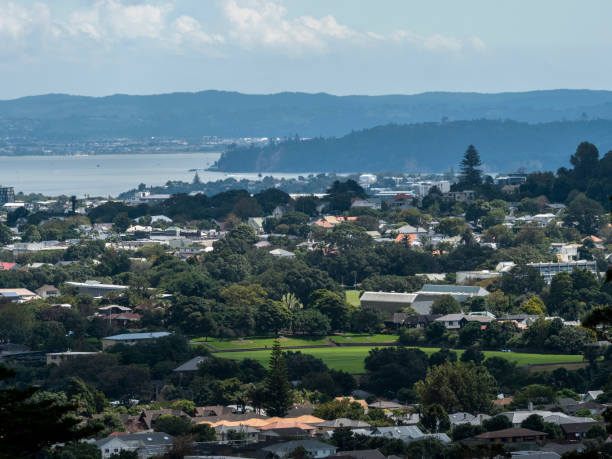 istock Auckland city detailed distant view 1471043655
