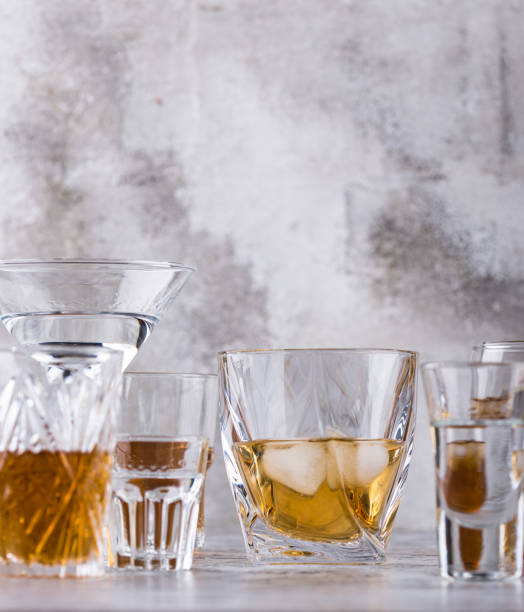 istock Assortment of various strong alcohol drinks 1471048717