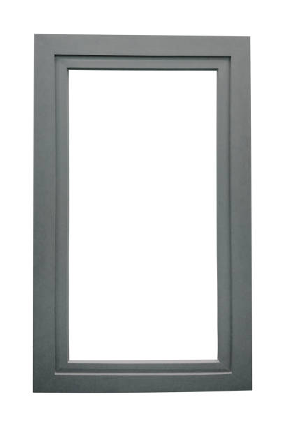 istock Wooden contemporary dark plain dark gray photo frame white background 1471054447
