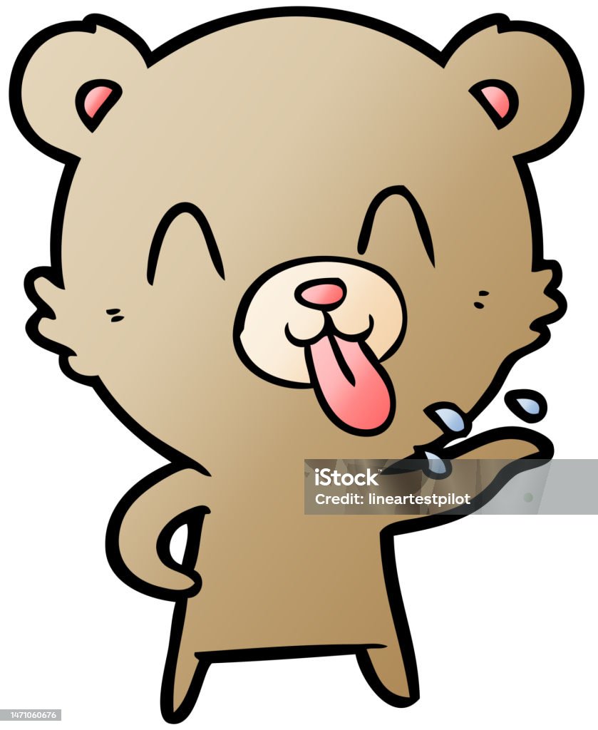 Snippy Rude Animals Rude Cartoon Bear Stock Illustration - Download Image Now - Animal, Art ...