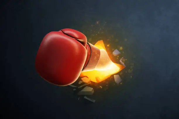 Photo of Red boxing gloves 3d illustration