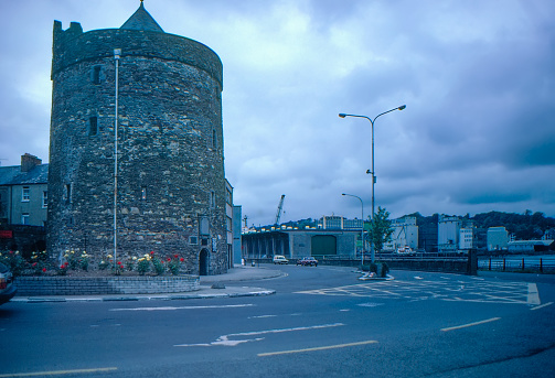 1980s old Positive Film scanned, Reginald's Tower in Waterford city, Ireland.
