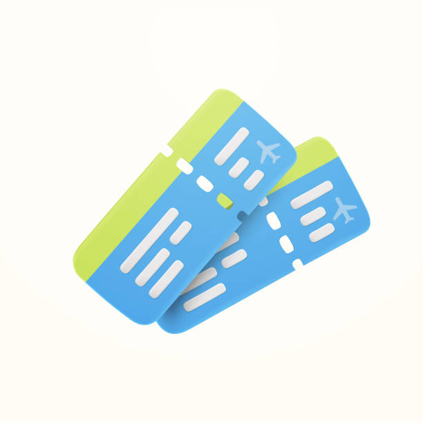 istock Ragged aeroplane paper ticket air travel journey transportation access priority pass. Aircraft trip entry coupon airline airport. 3d Ticket coupon travel, booking service. 3d icon vector illustration 1471074005