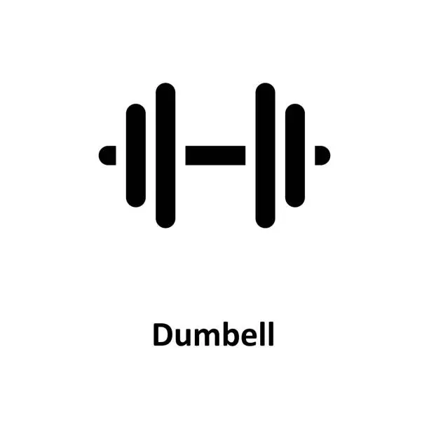 Vector illustration of Dumbell Vector  solid Icons. Simple stock illustration stock