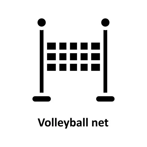 Vector illustration of Volleyball net Vector  solid Icons. Simple stock illustration stock