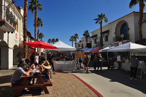 On Sunday February 19th locals gathered at La Quinta's Farmers' Market, as they do every Sunday to shop, have brunch, and enjoy themselves.