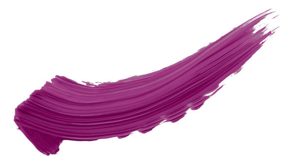 istock Dark purple brush isolated on white background, phlox 1471080420