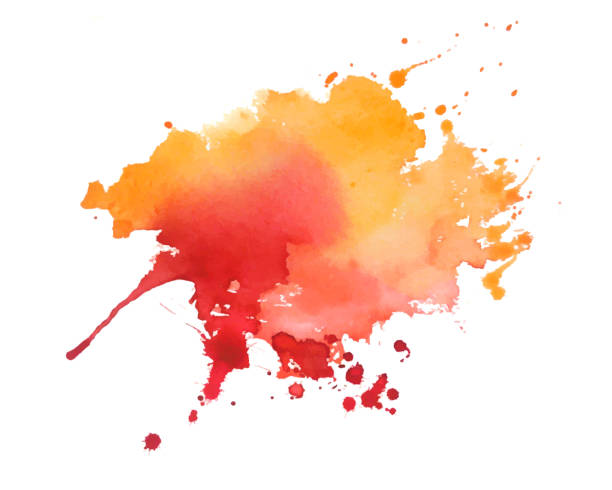 istock abstract red and orange watercolor brush stroke texture background 1471091092