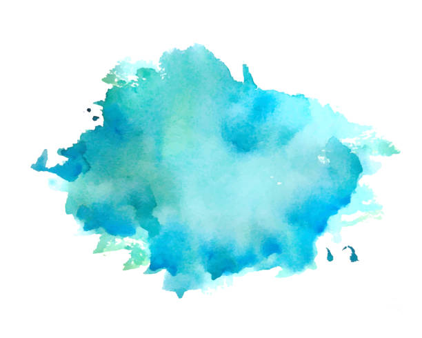 hand painted aquarelle watercolor splatter texture background hand painted aquarelle watercolor splatter texture background vector blue ink splatter stock illustrations