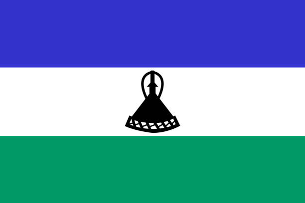 Lesotho Kingdom of Lesotho national flag
vector illustration lesotho flag stock illustrations