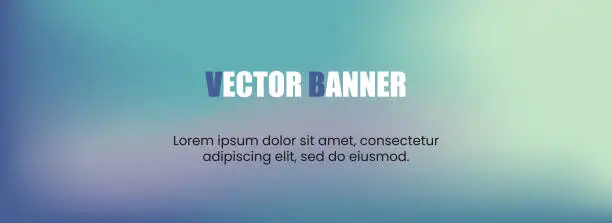 Vector illustration of Vector EPS10 for title banner on gradient background drawn in bright green, purple and blue.