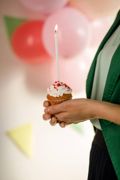 istock Celebrate in style with this delicious birthday cupcake 1471128064