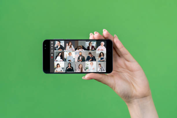 istock digital meeting video chat business team on phone 1471128172
