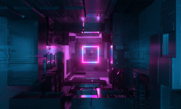 istock Background of science and technology metal machinery 1471128719
