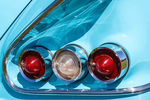 Tail Light on an old american classic car