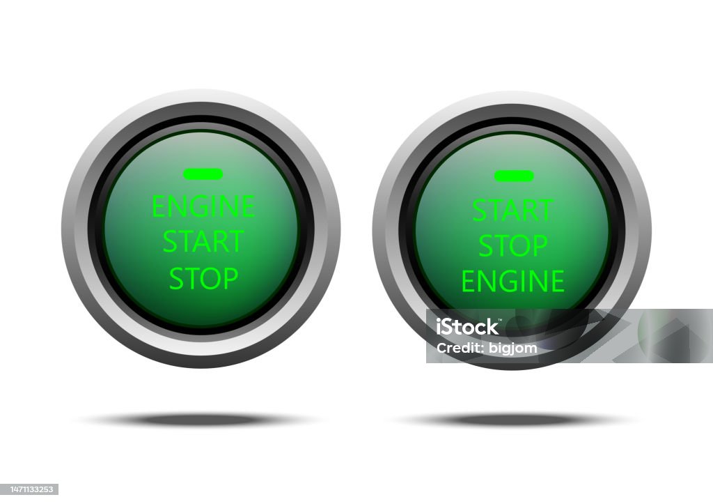 Start Engine Button Vector Design Illustration Stock Illustration ...