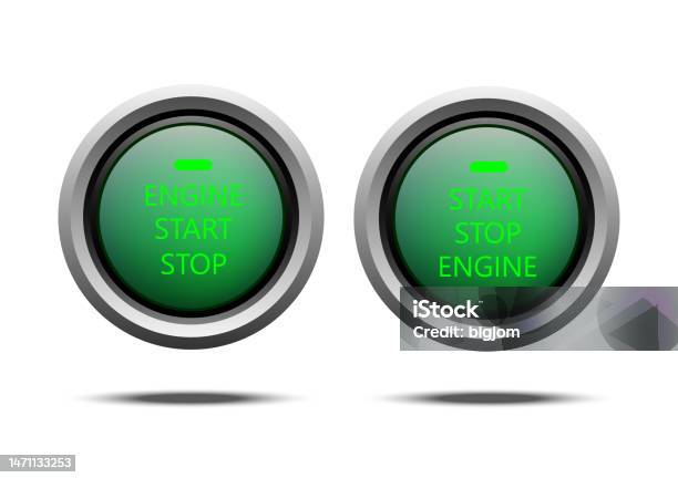 Start Engine Button Vector Design Illustration Stock Illustration ...