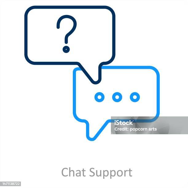 Chat Help Stock Vector Chat Support Stock Illustration - Download Image Now - Assistance ...