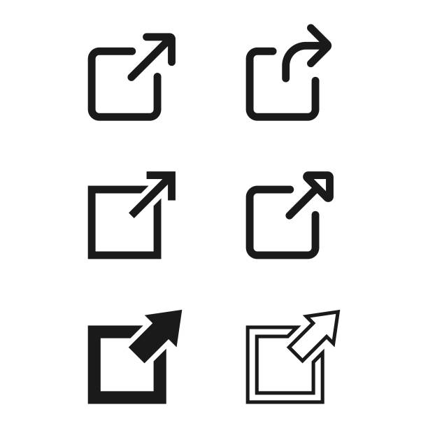 外部リンクアイコンセット。 - downloading symbol computer icon white background点のイラスト素材／クリップアート素材／マンガ素材／アイコン素材