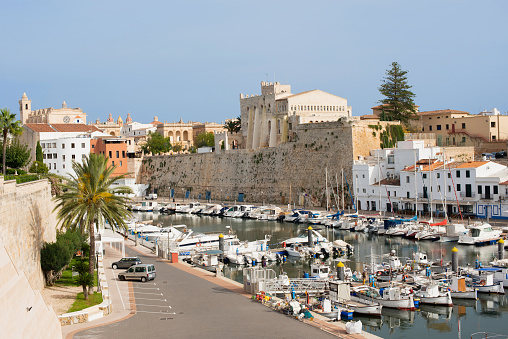 Beautiful view of Ciutadella de Menorca town, Spain