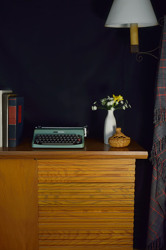 Home Decor with An Old Typewriter/Studio Shot
