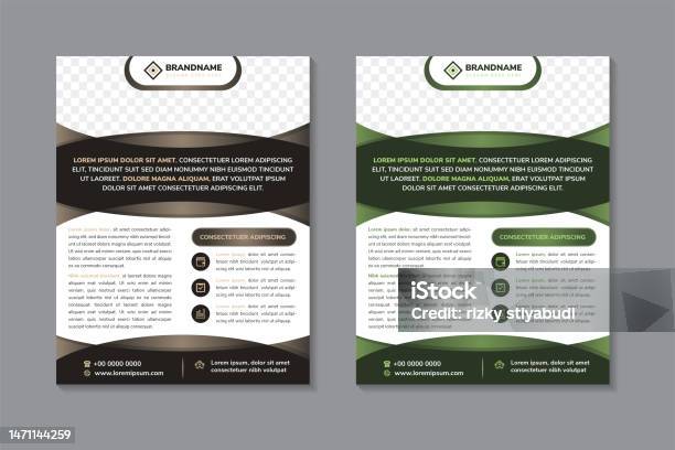 Business Flyer Template Design With Dummy Text As Example Stock ...
