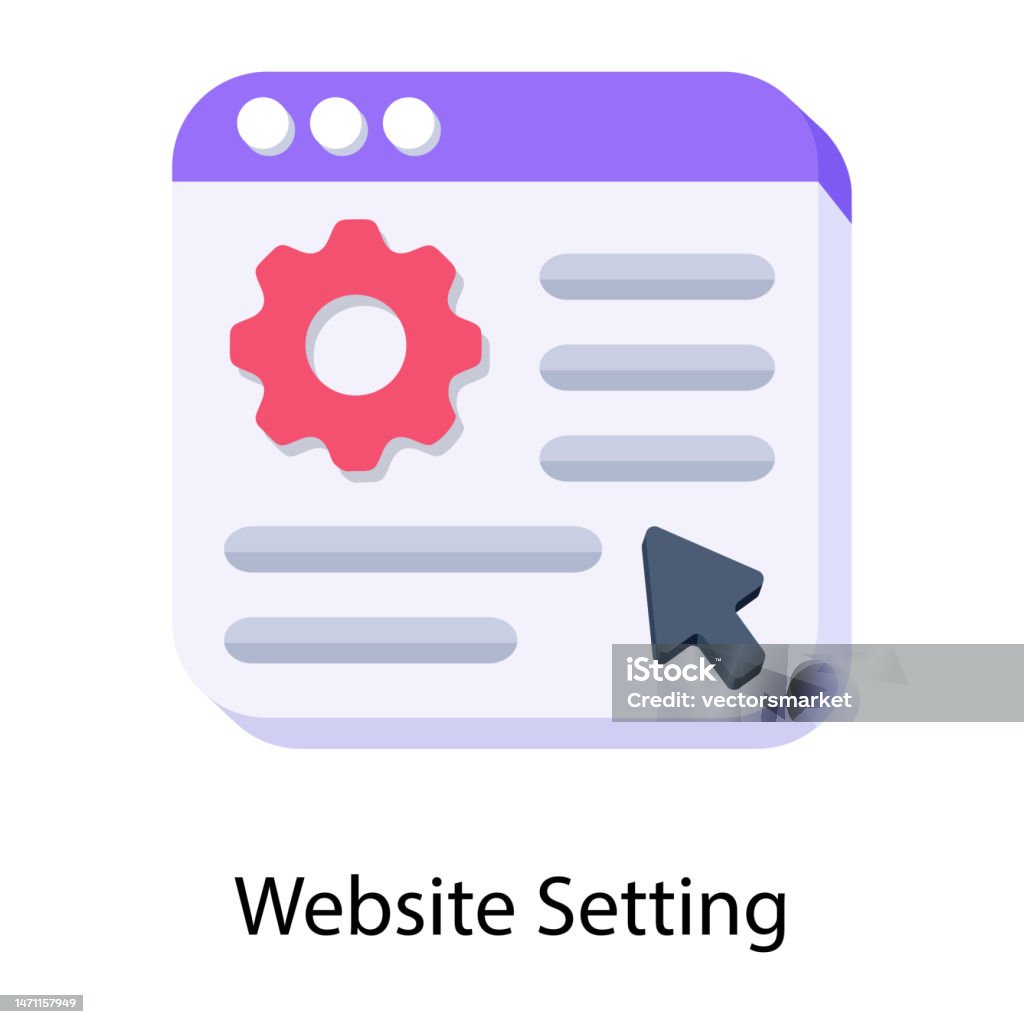 Web Setting Controller Website Setting Stock Illustration - Download Image Now - Gear ...