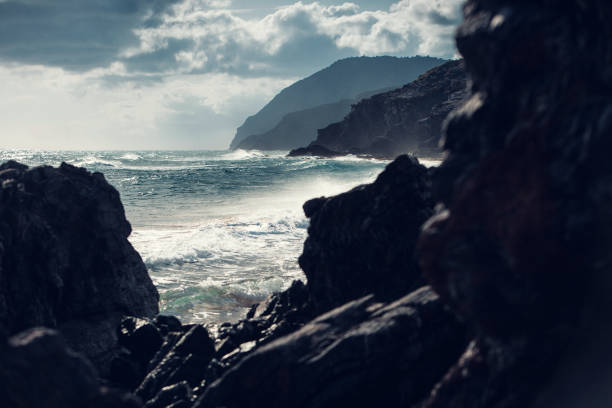 Huge waves at the cost of Spain