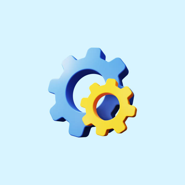 istock Gear icon 3d illustration. Mechanism icon. 1471177897