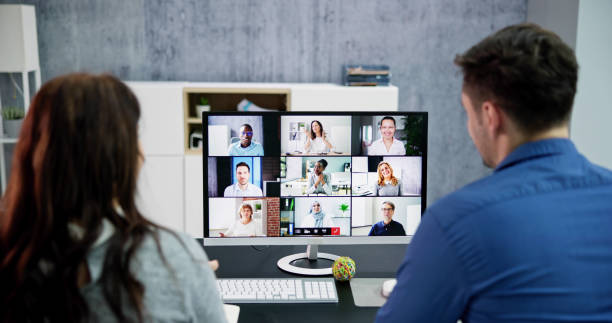 istock Online Business Video Conference 1471187840