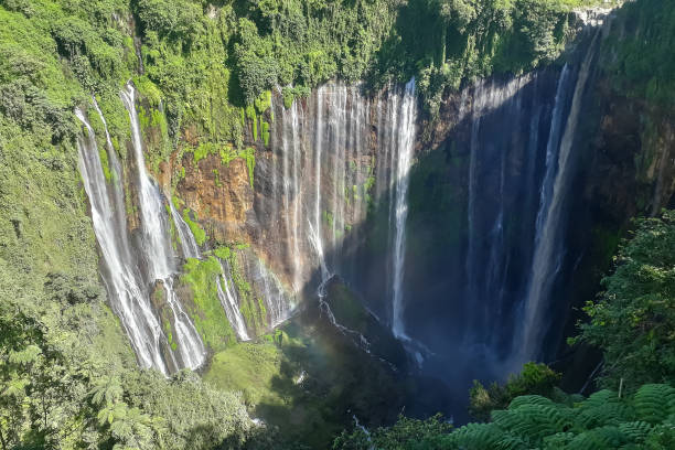 istock Tumpak Sewu waterfall located in Lumajang, East Java Indonesia. Beautiful waterfall landscape 1471188854