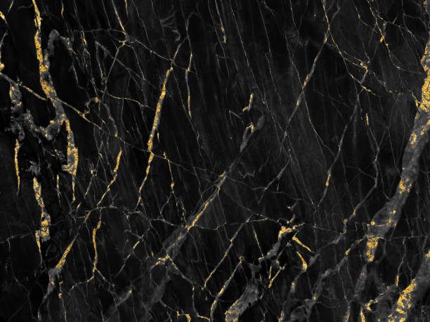 istock Black and gold marble luxury wall texture with shiny golden line pattern abstract background design for a cover book or wallpaper and banner website 1471196841