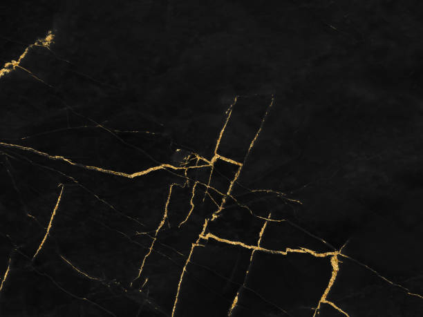 istock Black and gold marble luxury wall texture with shiny golden line pattern abstract background design for a cover book or wallpaper and banner website 1471197219