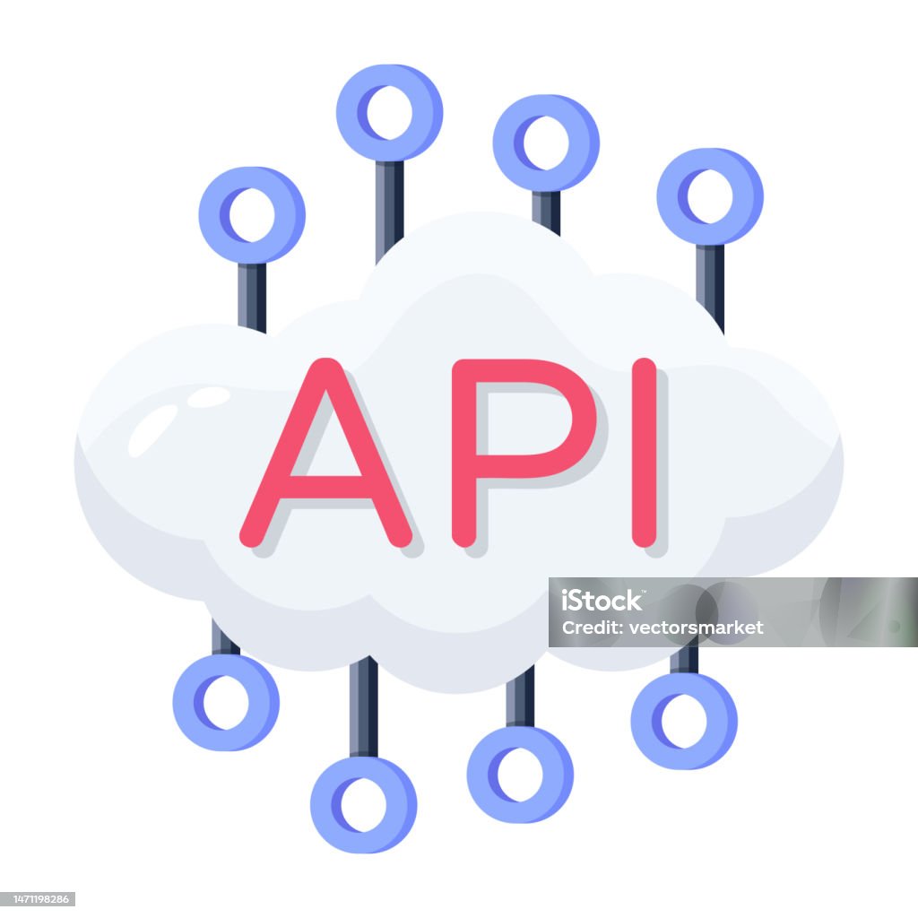 Ilustración de Nube De Api y más Vectores Libres de Derechos de ...