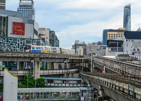 Bangkok, Thailand - Jun 17, 2016. Cityscape of Bangkok, Thailand. Bangkok is the heart of the country investment and development.