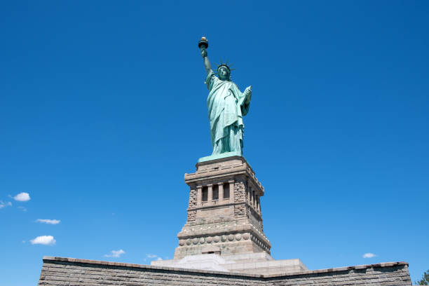 The Statue of Liberty at New York City stock photo