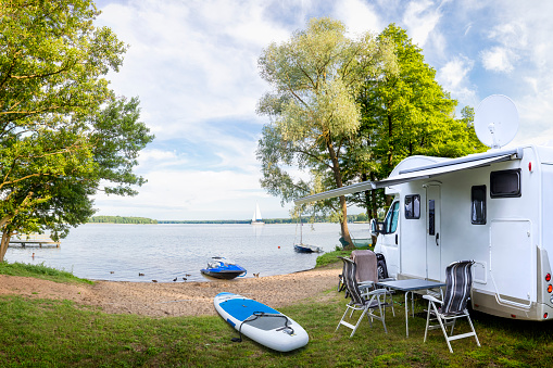 Holidays in Poland -  summer recreation at the lake Jeziorak in Masuria, land of a thousand lakes