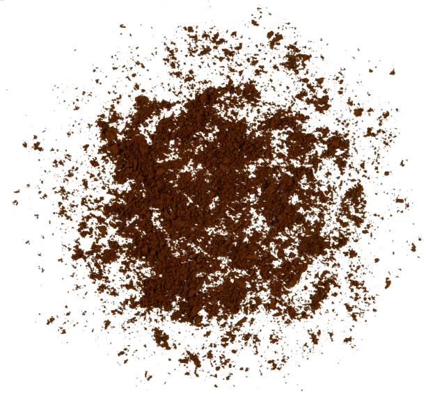 istock The round coffee powder isolated 1471220334