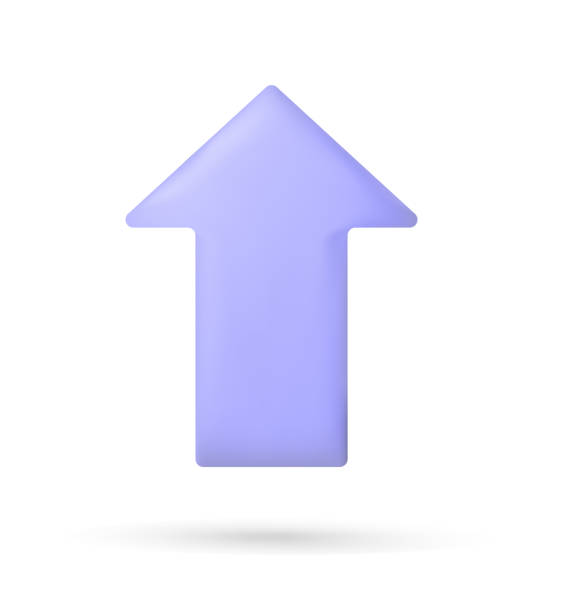 istock Arrow pointing left yellow color. Realistic 3d design In plastic cartoon style. Icon isolated on white background. Vector illustration 1471223690