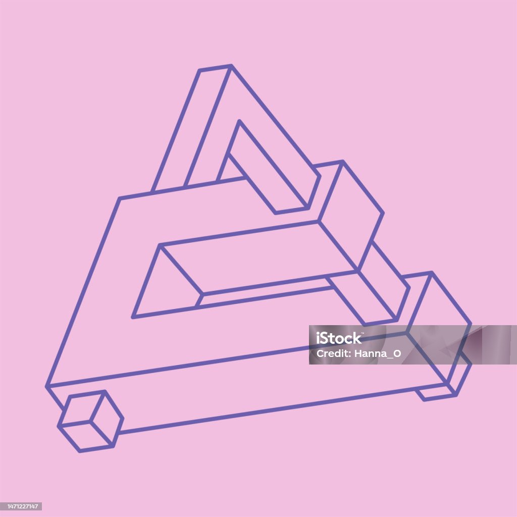 Forbidden Shape In Geometry Impossible Shapes Sacred Geometry Optical Illusion Abstract Eternal ...
