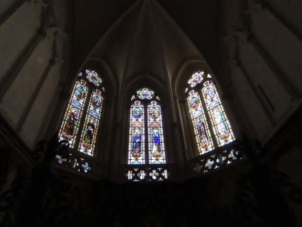 istock Church stained glass at Bordeaux 1471243065