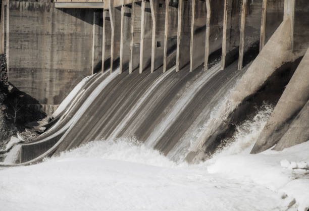 istock Water gates at a hydro electric dam 1471247363