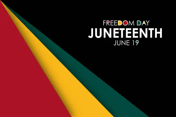 Vector illustration of Juneteenth. Freedom Day. June 19. Holiday concept. Template for background, banner, card, poster. Vector illustration