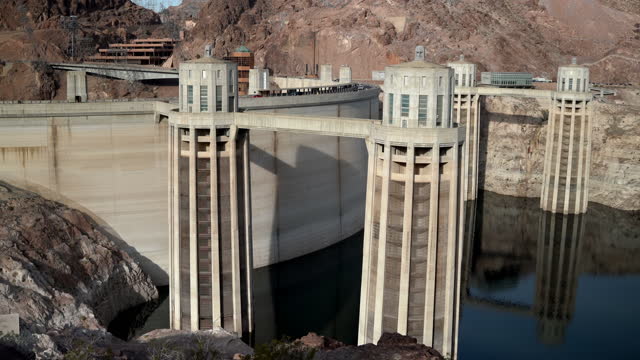 Hoover Dam at Boulder City Nevada Las Vegas Near the Arizona Border