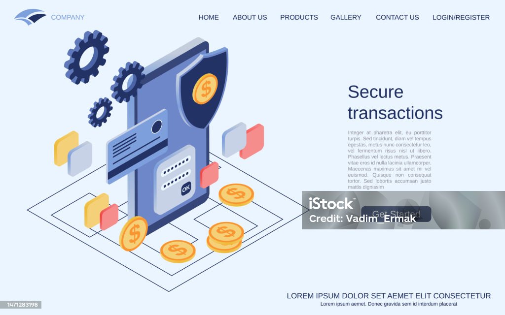 Secret Transaction Secure Transactions Vector Concept Stock Illustration - Download Image ...