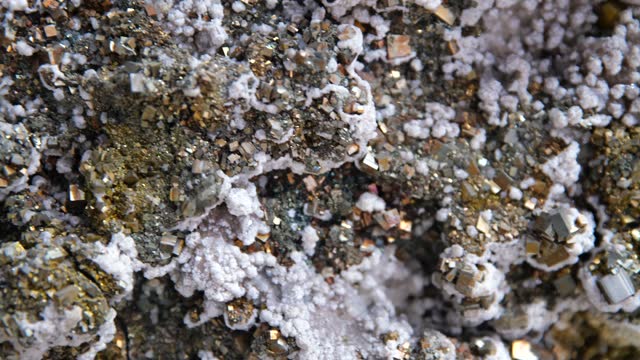 Close-up view of pyrite