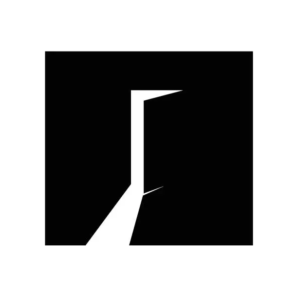 Vector illustration of door logo