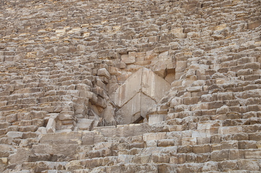 Main entrance to the Giza Pyramid
