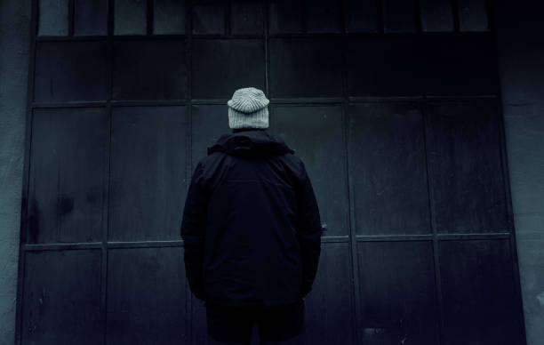 istock Criminal man on the street 1471310968